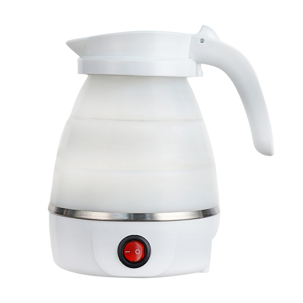 Folding Electric Kettle Silicone Foldable Folding Kettle Portable Electric Travel Foldable 500ml Mini Kettle